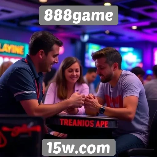 Interação social em jogos no 888game